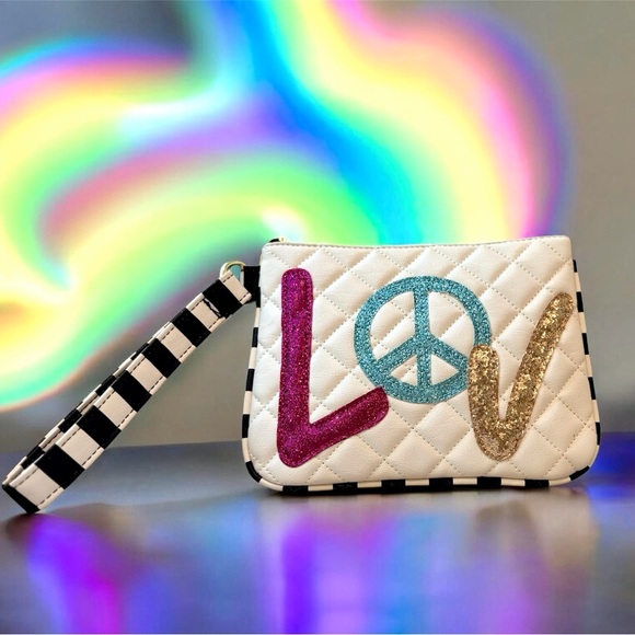 Betsey Johnson Handbags - Betsey Johnson Multicolor LOVE Clutch